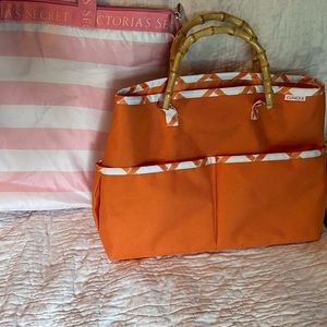 Clinique Orange beach bag..